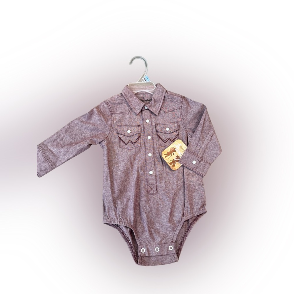 Wrangler Purple Baby Bodysuit‎